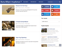 Tablet Screenshot of bunubiliyormuydunuz.com